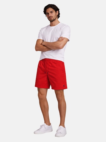 U.S. POLO ASSN. Regular Badeshorts in Rot