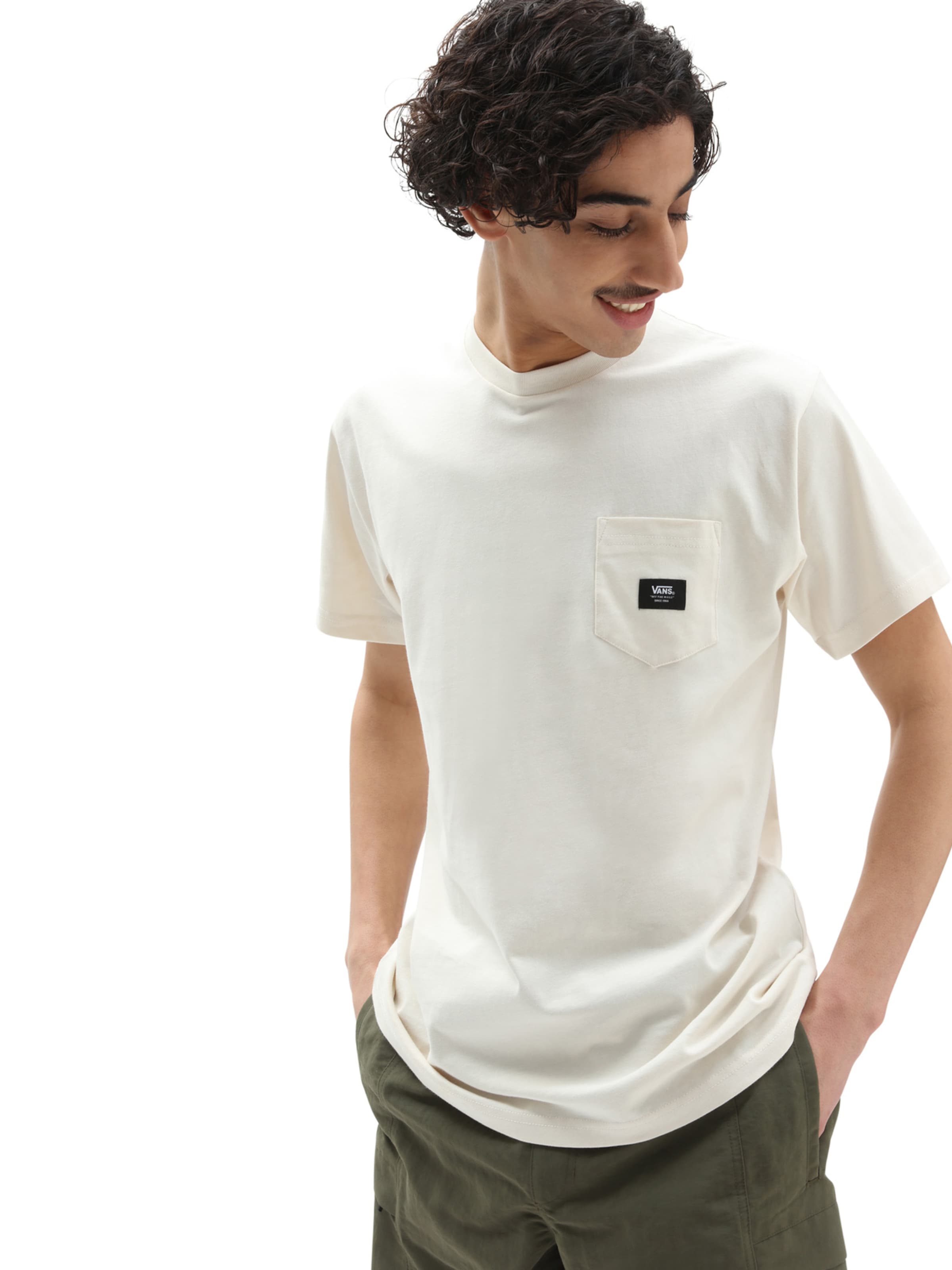 T-shirts et polos T-Shirt VANS en Blanc Cassé 