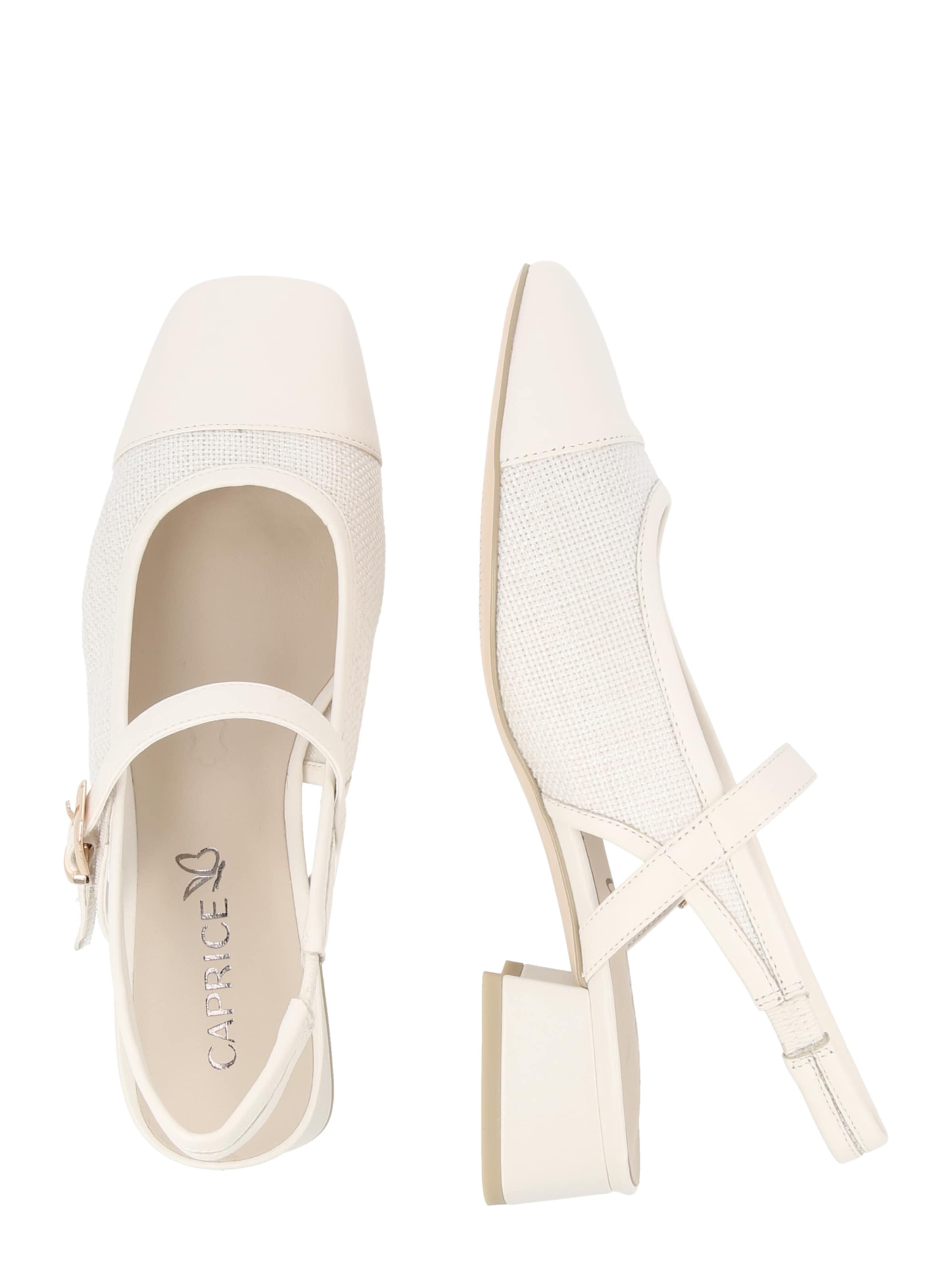 CAPRICE - Sapatos abertos atrás em bege
