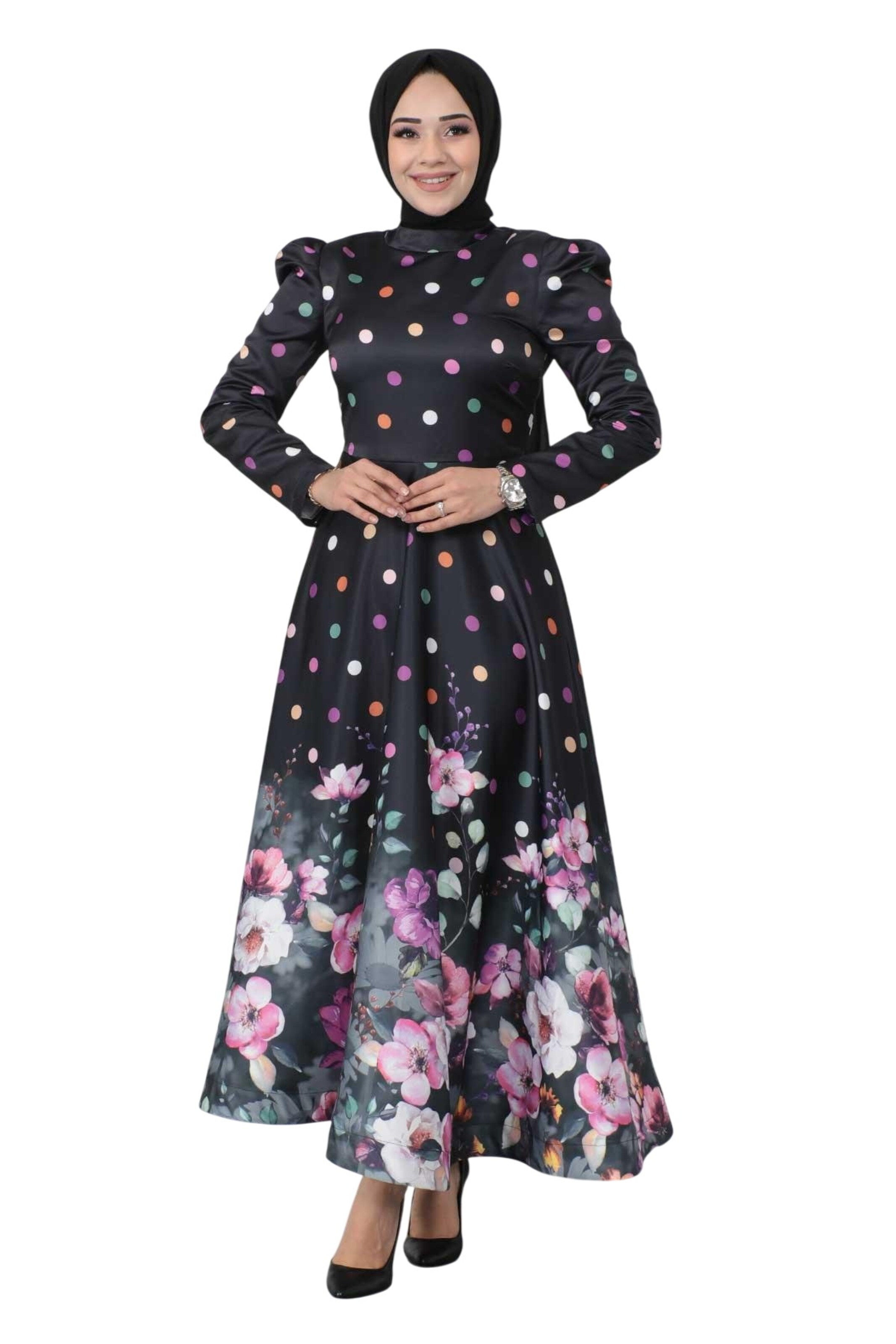 MODAMIHRAM Dress in Black: front