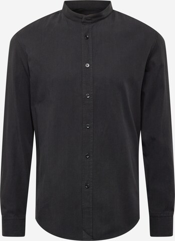 DRYKORN Button Up Shirt 'TAROK' in Black: front
