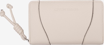 TOM TAILOR Wallet in Beige: front