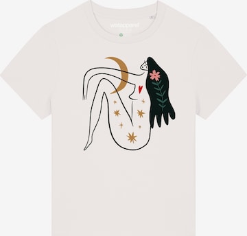 T-shirt 'Love And Flex' Watapparel en blanc : devant