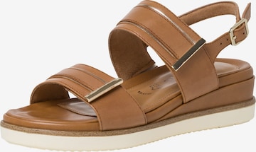 TAMARIS Sandals 'Pure Relax' in Brown: front
