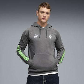 Sweat de sport 'Borussia Mönchengladbach FtblKING' PUMA en gris : devant