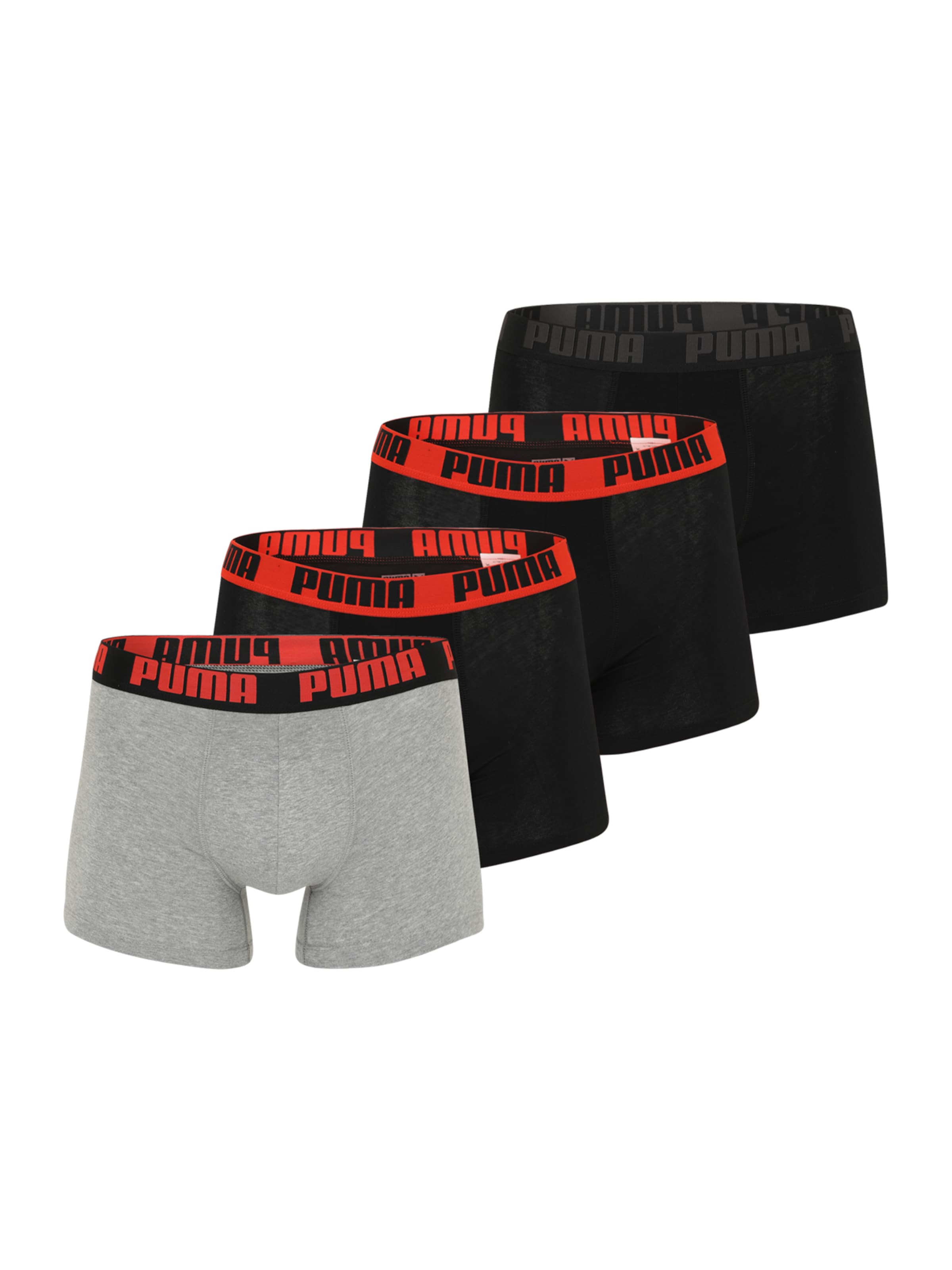 PUMA Boksarice 'EVERYDAY' | siva / rdeča / črna barva, Prikaz izdelka