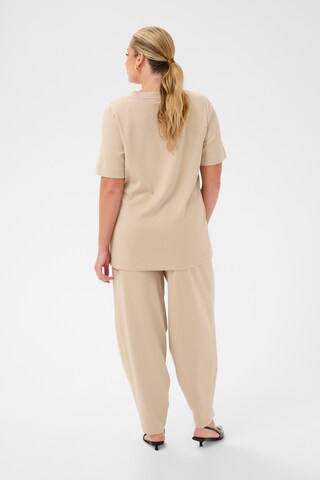 KAFFE CURVE - Camiseta 'KCannia' en beige