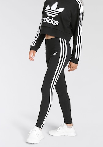 ADIDAS ORIGINALS Skinny Κολάν 'Adicolor' σε μαύρο