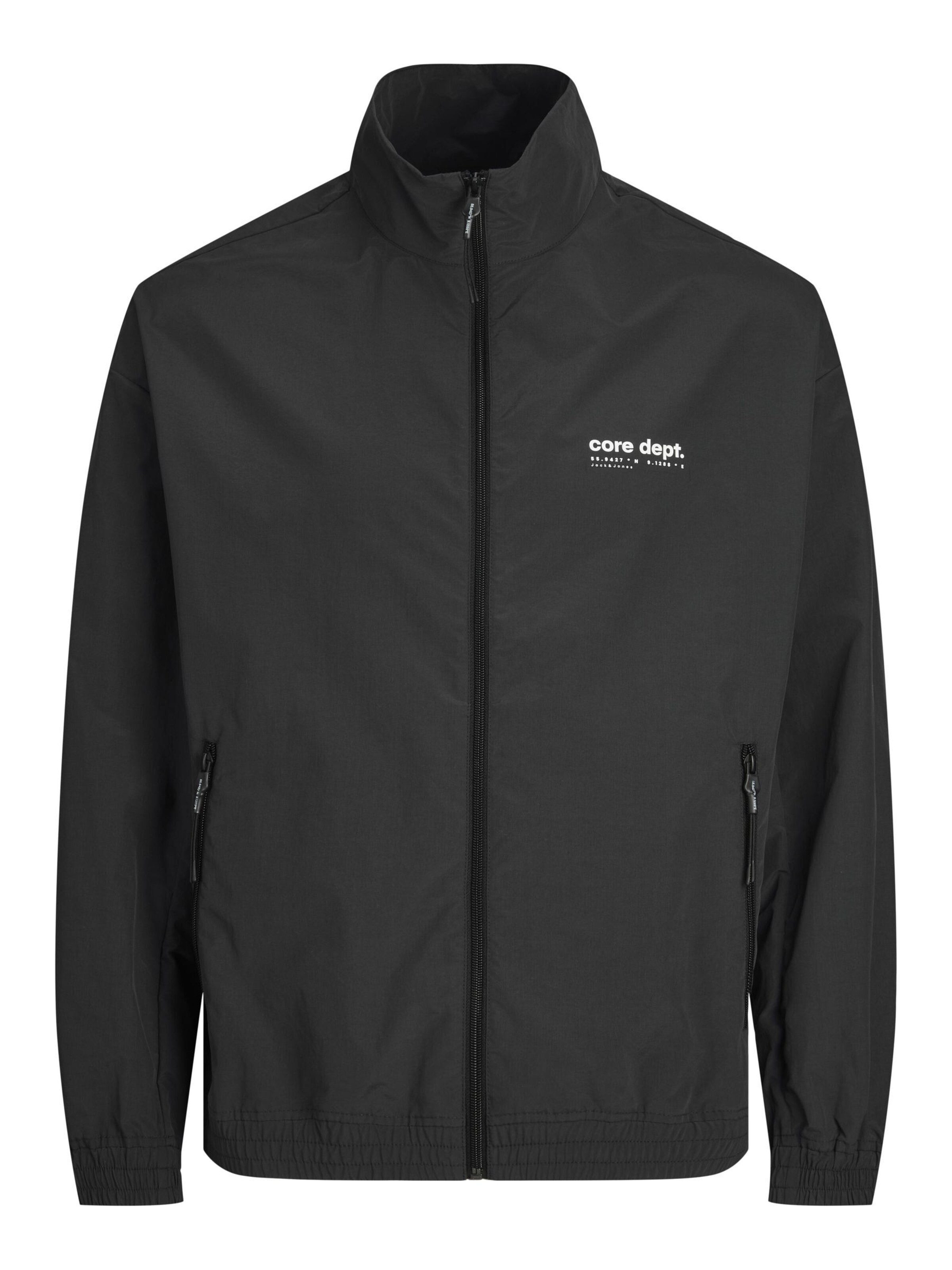 JACK & JONES - Chaqueta de entretiempo en negro: frente