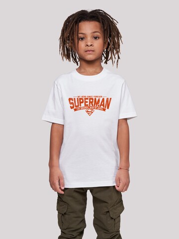 T-Shirt 'DC Comics Superman My Hero' F4NT4STIC en blanc : devant