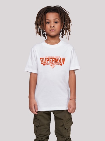 F4NT4STIC Shirt 'DC Comics Superman My Hero' in White: front