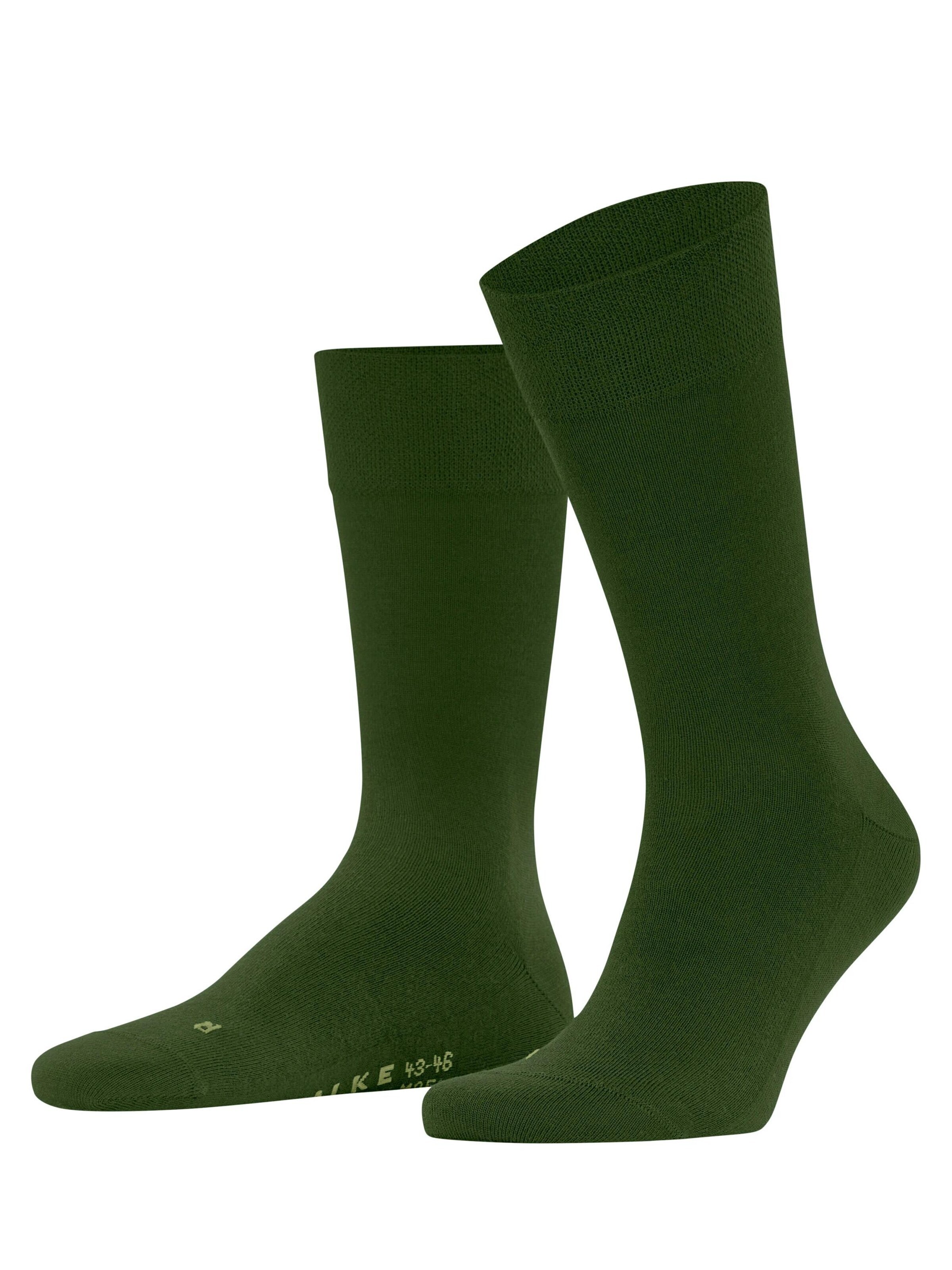FALKE Socken 'Sensitive New York'‌‌‌ in Grün: Vorderseite