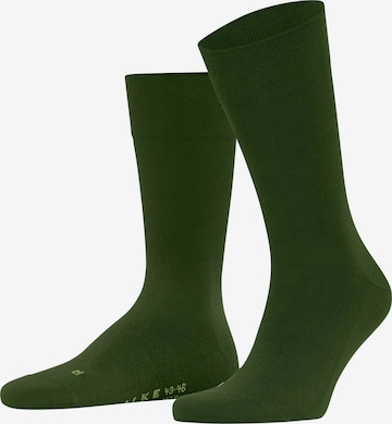 FALKE Socken 'Sensitive New York' in Grün: Vorderseite