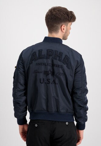 ALPHA INDUSTRIES Преходно яке в синьо: отпред