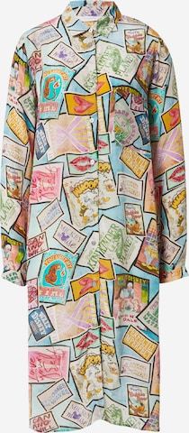 Robe-chemise Frogbox en mélange de couleurs : devant