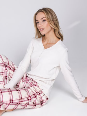 Pastunette Pajama 'Rosewood Comfort' in Beige