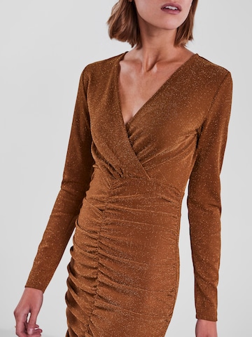 PIECES Dress 'LINA' in Brown