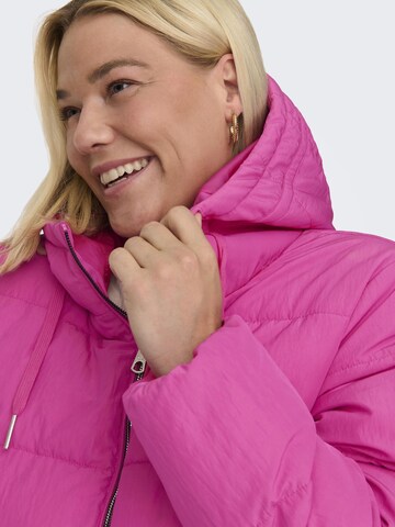 Manteau d’hiver ONLY Carmakoma en rose