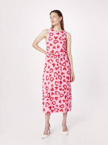 Monki Dress in Pink: front