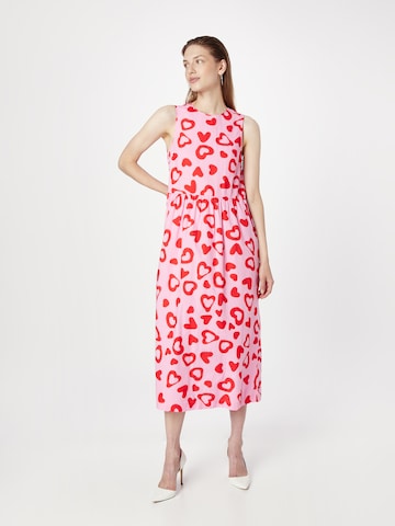 Monki - Vestido em rosa: frente