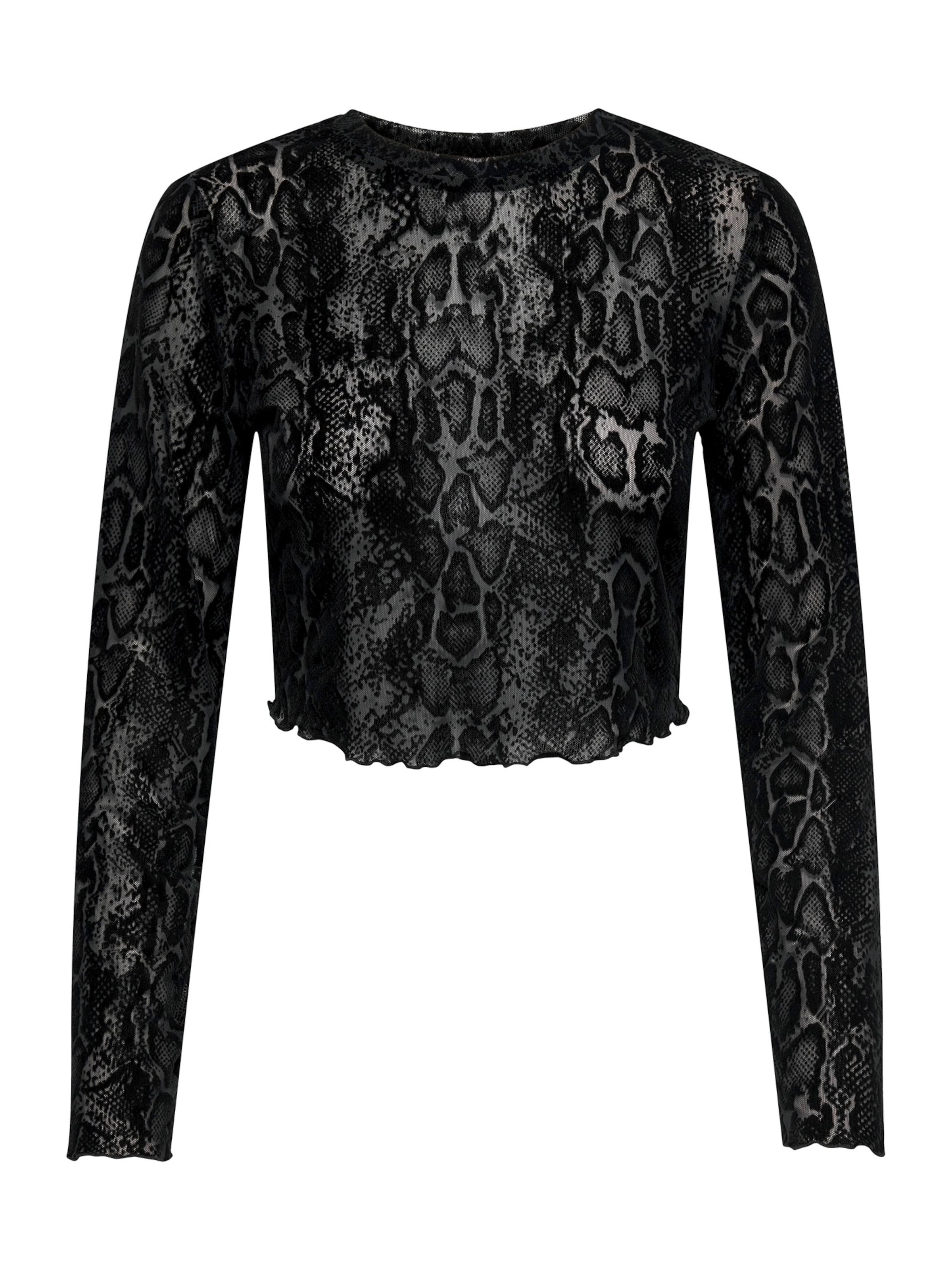 T-shirt 'ONLALVA' ONLY en noir : devant