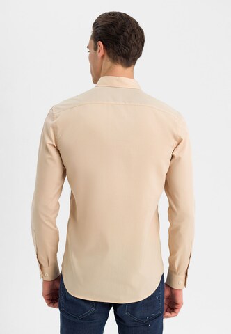 Coupe slim Chemise Jimmy Sanders en beige