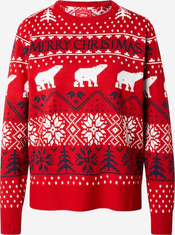 Pullover di Sublevel in rosso: frontale