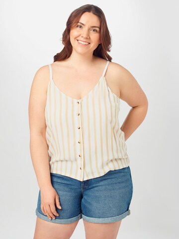 ABOUT YOU Curvy Top 'Sena ' in Beige: front