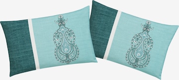 HOME AFFAIRE Pillow in Blue: front
