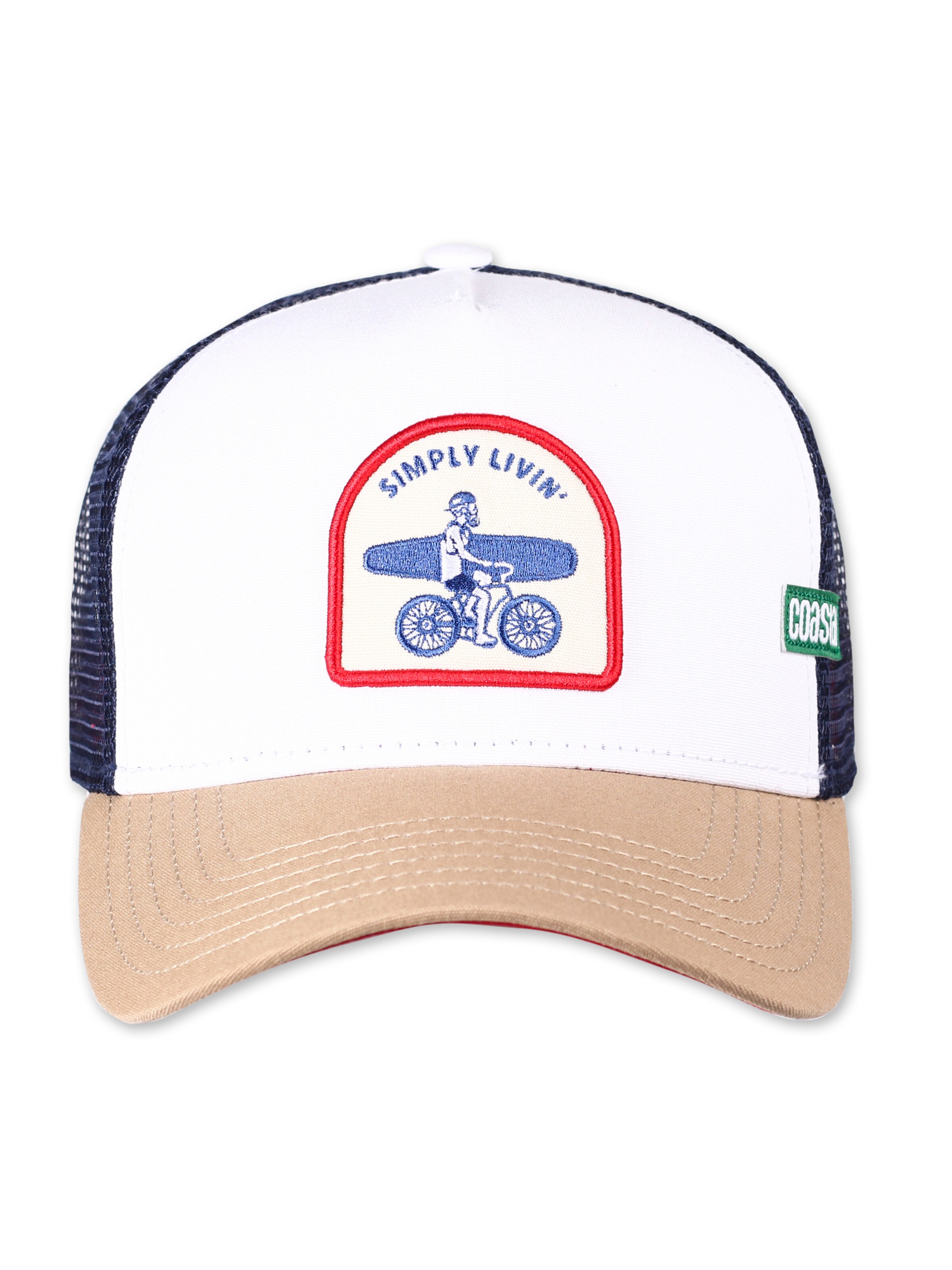 Cappello da baseball di Coastal in bianco