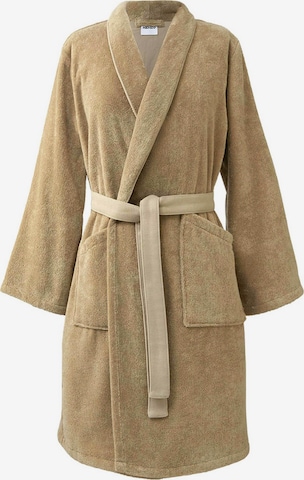 Kenzo Home Long Bathrobe 'ICONIC' in Beige: front