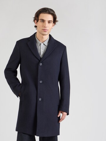 Karl Lagerfeld - Abrigo de entretiempo en azul: frente