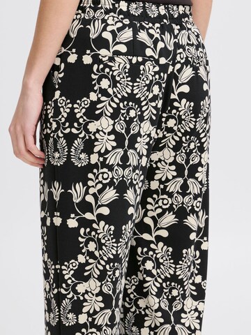 ICHI Regular Pants ' IHKATE PRINT PA29 ' in Black