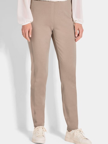 Goldner Slimfit Broek 'Bella' in Beige: voorkant
