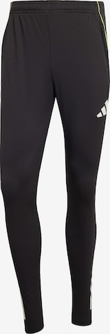 Coupe slim Pantalon de sport 'Tiro 25' ADIDAS PERFORMANCE en noir : devant