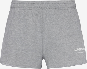 Superdry Workout Pants 'Core' in Grey: front