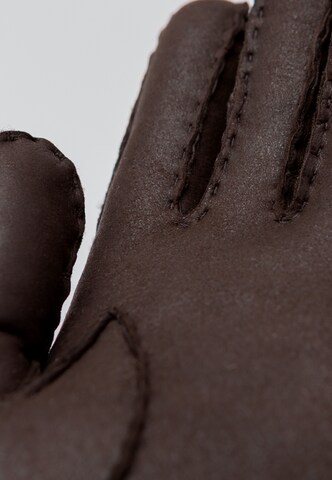 Werner Christ Full Finger Gloves 'Jenna' in Brown