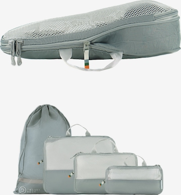 TRAVEL DUDE - Bolsa de viaje 'Packing Cubes Set 4 Teilig mit Kompression, Packwürfel, Packtaschen Set für Rucksack & Koffer' en gris: frente