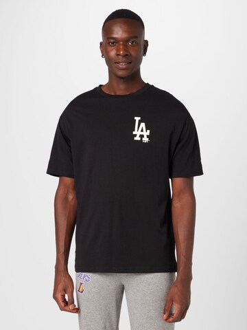 NEW ERA T-Shirt 'Los Angeles Dodgers' in Schwarz: Vorderseite