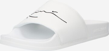 Karl Kani Beach & Pool Shoes in White: front