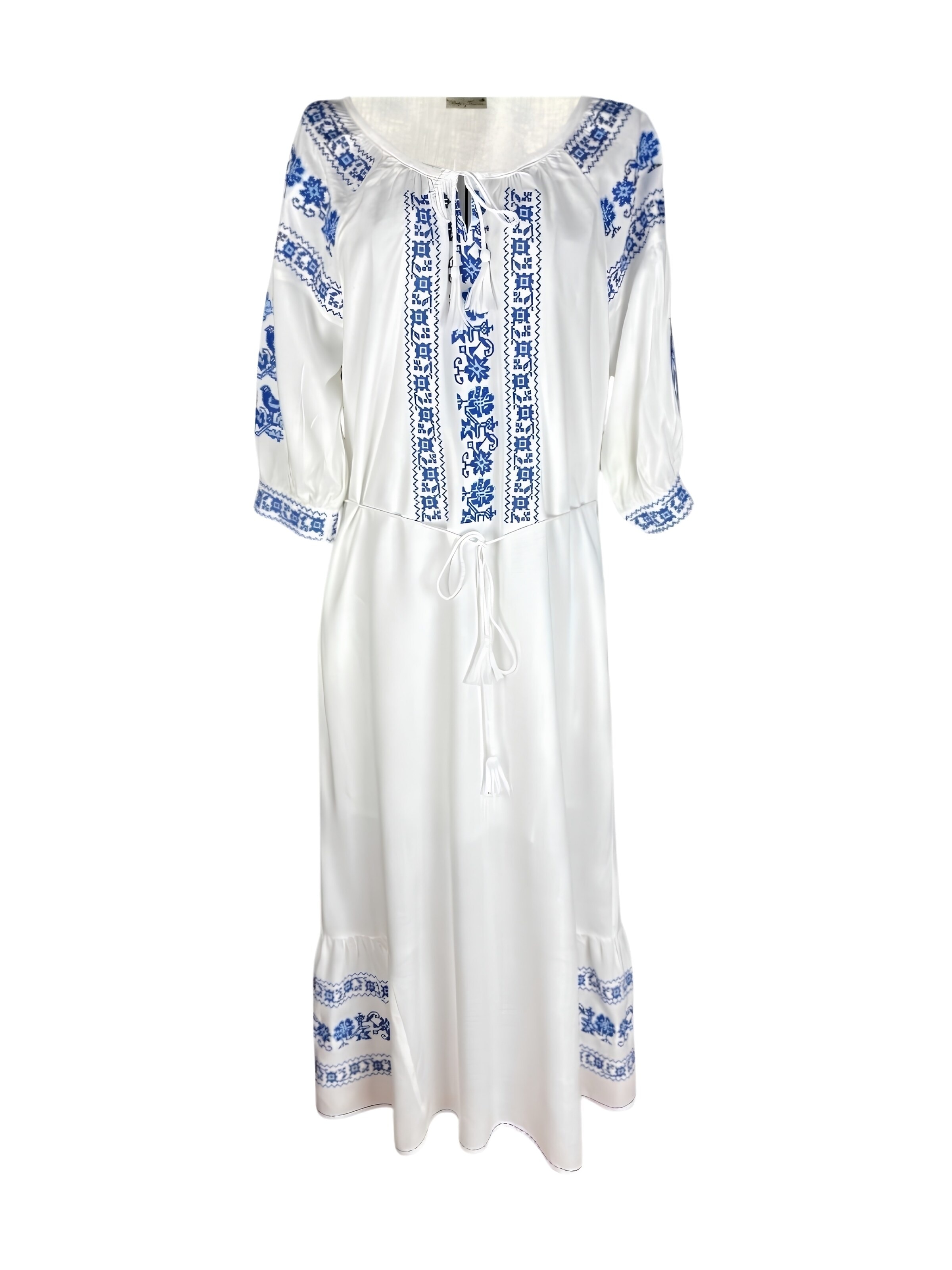 Rody’s forever - Vestido 'Damenkleid S25 weiß/blau , marimea L' em branco