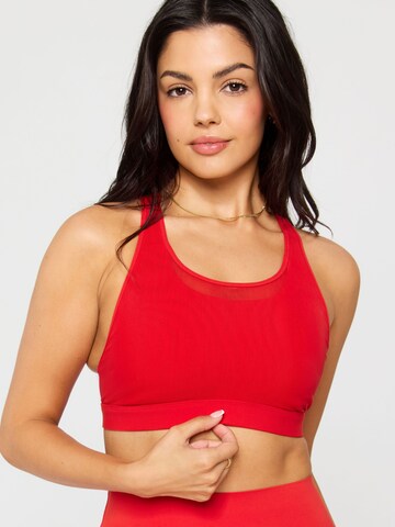 Fabletics Bustier BH 'PRINCIPAL HIGH IMPACT SPORTS BRA' in Rot: Vorderseite