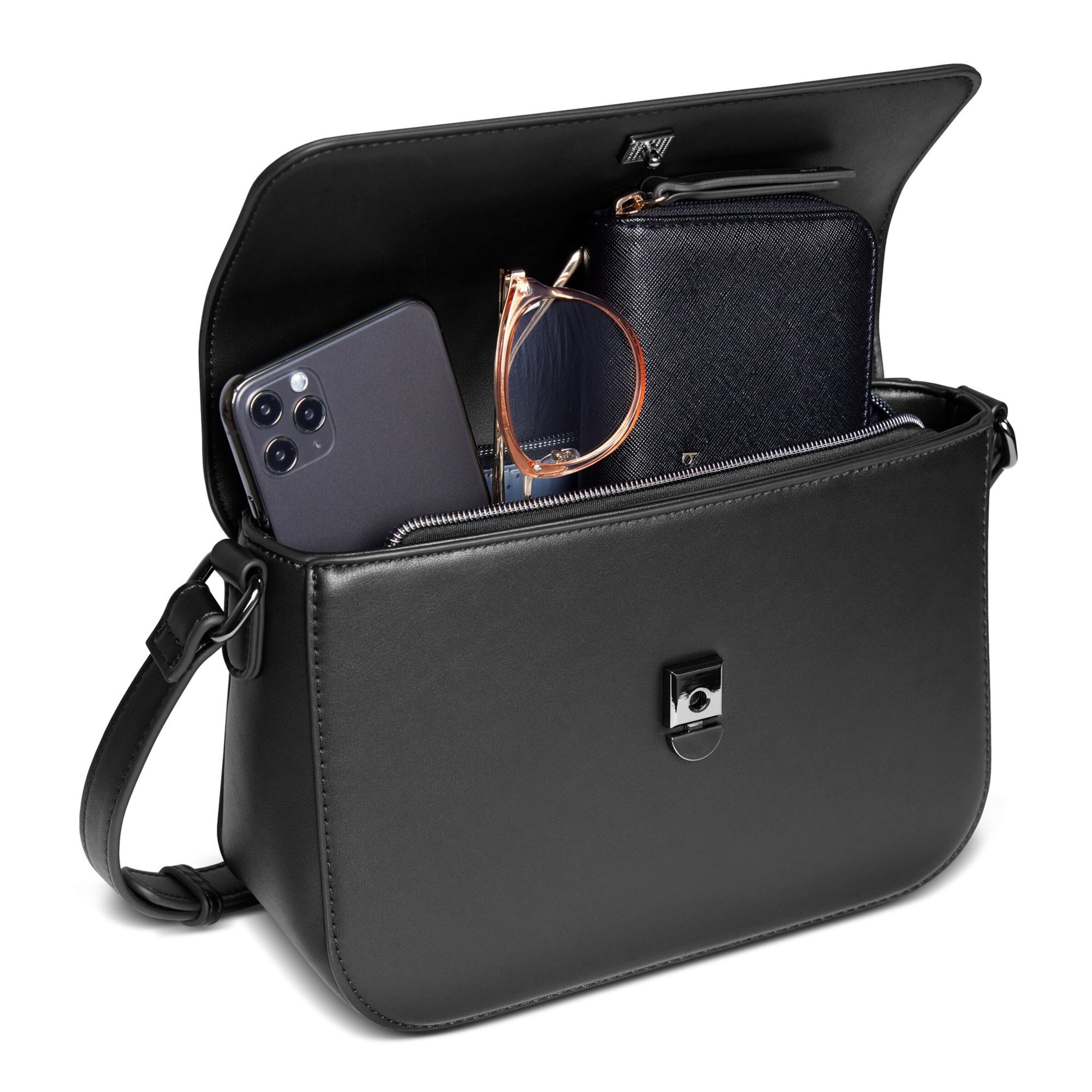 bugatti Crossbody Bag 'Almata' in Black