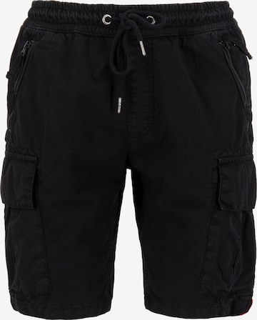 ALPHA INDUSTRIES Regular Cargobroek in Zwart: voorkant