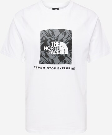 THE NORTH FACE T-shirt 'REDBOX' i vit: framsida