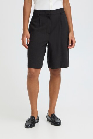 ICHI - Loosefit Calças 'IHFRESE' em preto: frente