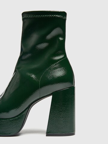 Pull&Bear Ankle Boots in Green