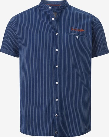 Jan Vanderstorm Comfort fit Overhemd in Blauw: voorkant