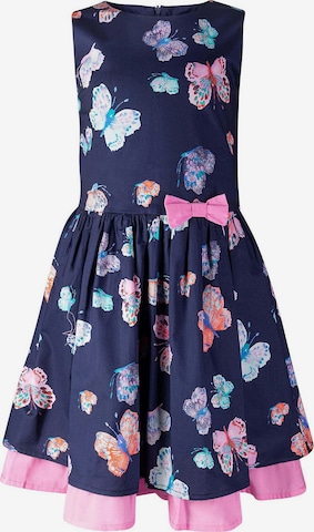 happy girls - Vestido em azul: frente