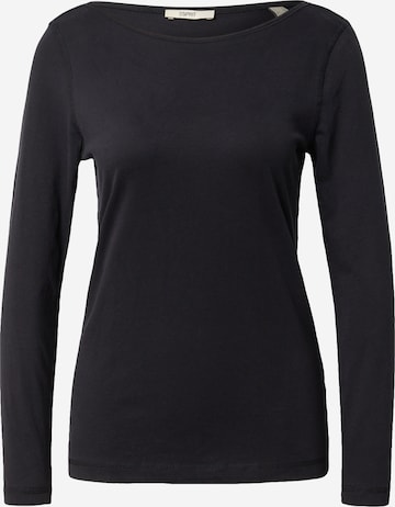ESPRIT T-shirt i svart: framsida